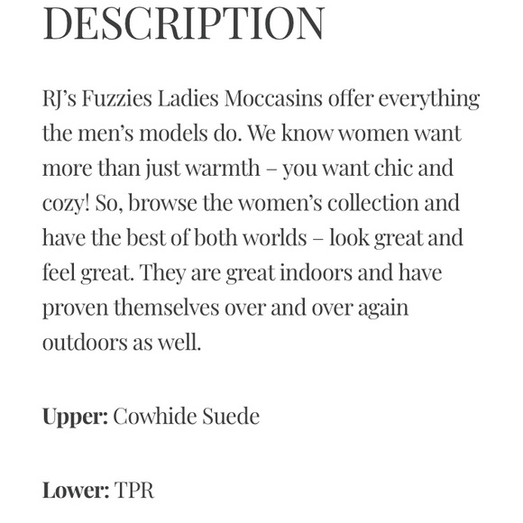 Woman's RJ's Fuzzies moccasins - Picture 7 of 7